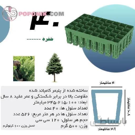 سینی نشاء 40 حفره
