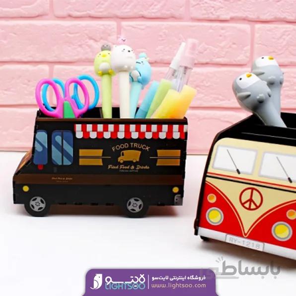 جامدادی چوبی طرح ماشین