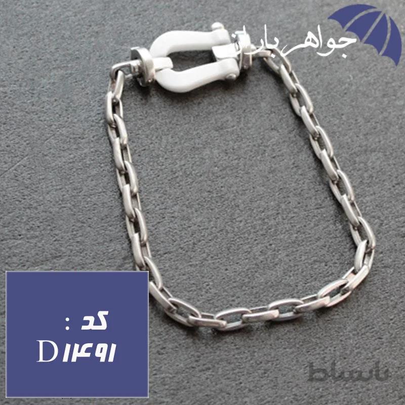 دستبند نقره دیپلمات کد D_1491