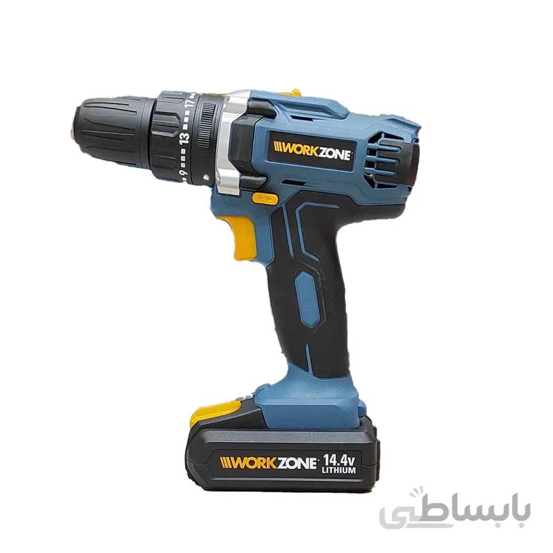 دریل شارژی 14.4 ولت ورکزون مدل CD1214W ا Workzone CD1214W cordless drill