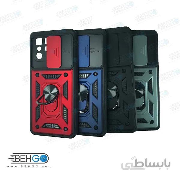 قاب گوشی شیائومی بتمن کشویی کاور Poco X3 GT/Note 10 Pro 5G ا Anti Shock BATMAN ARMOR FINGER RING CASE COVER For Xiaomi Poco X3 GT/Note 10 Pro 5G