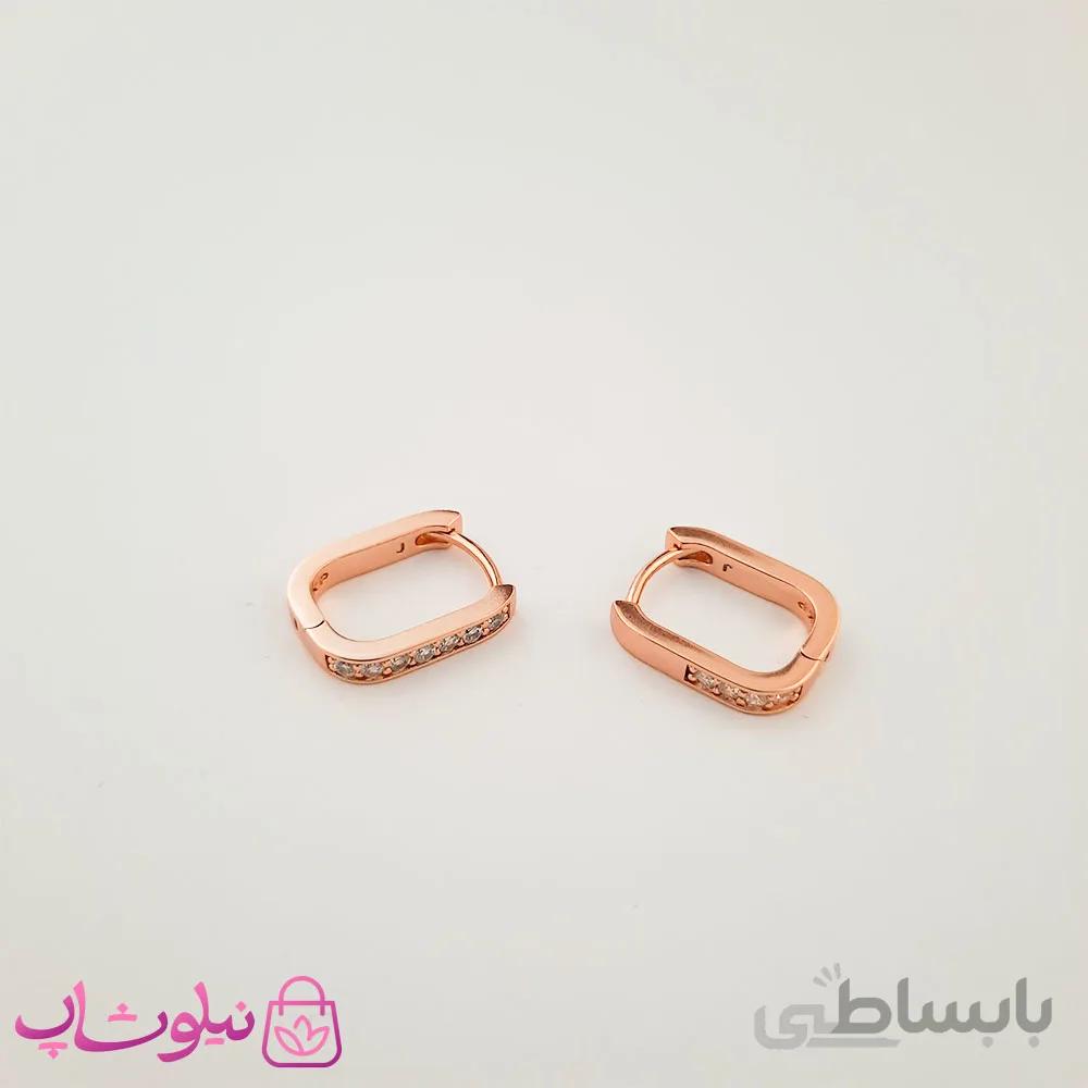 گوشواره زنانه مستطیلی کوچک ژوپینگ کد 2345