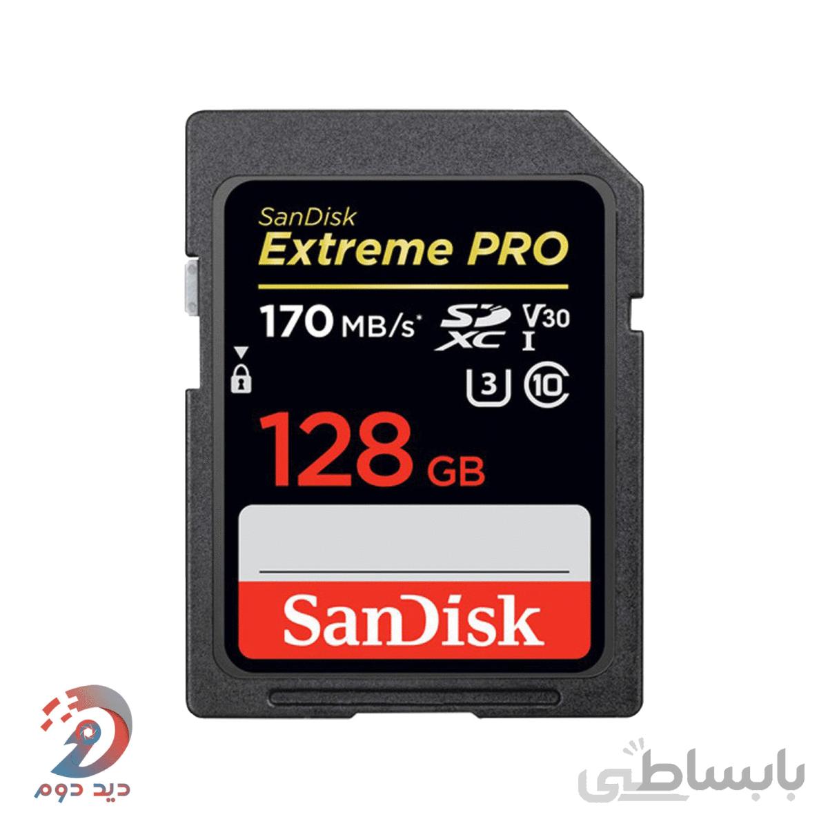 کارت حافظه سندیسک Sandisk SD 128 GB 170 MB/S