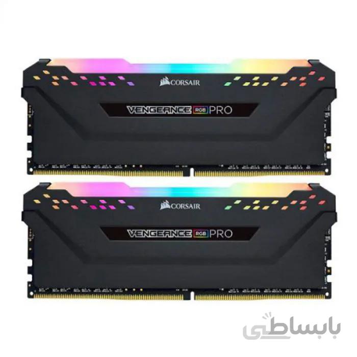 رم دسکتاپ DDR4 دو کاناله 3200 مگاهرتز CL16 کورسیر مدل VENGEANCE RGB PRO ظرفیت 16 گیگابایت