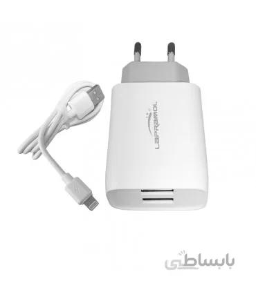 شارژر LAPRAMOL مدل LP-C47 به همراه کابل آیفون