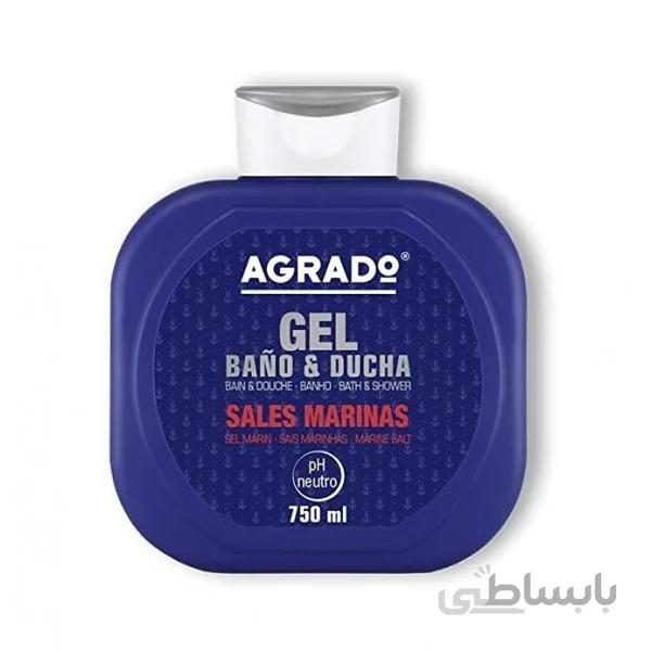 شامپو بدن اگرادو agado مدل sales marinals حجم 750 میل محصول کشور اسپانیا