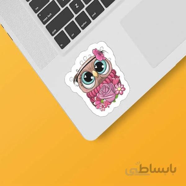 استیکر لپ تاپ طرح جغد کد ۰۹