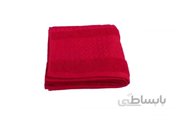 حوله دستی Bera Home طرح خالدار رنگ قرمز