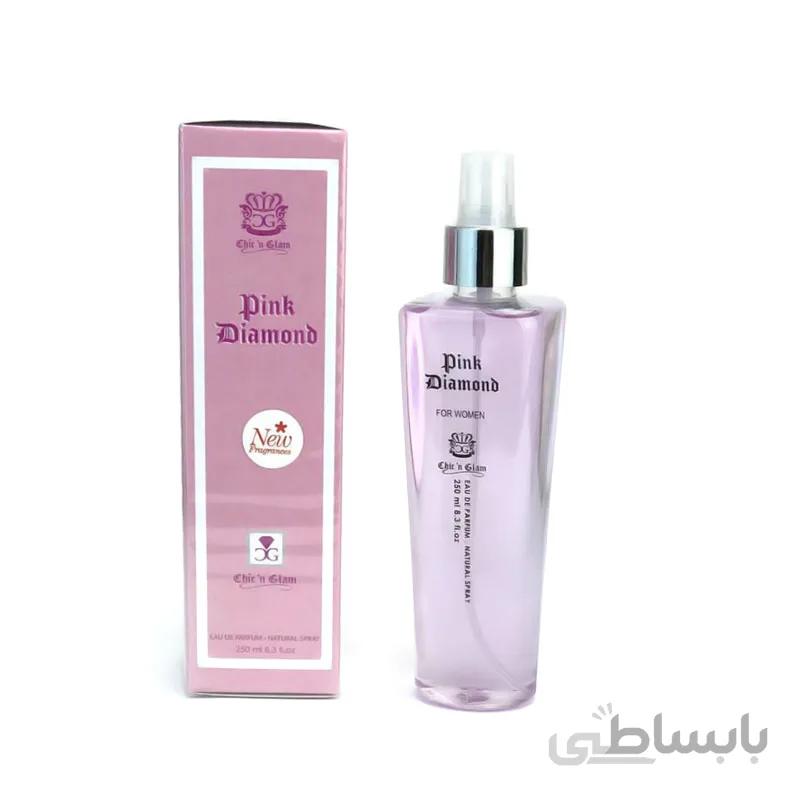 بادی اسپلش زنانه چیک اند گلم مدل Pink Diamond حجم ۲۵۰میلی لیتر (رایحه لانوین اکلت)