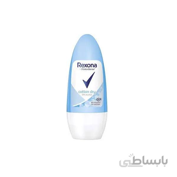 مام رول ضد تعریق زنانه رکسونا مدل cotton dry حجم 50 میل