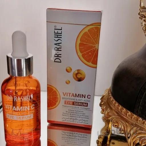 سرم دور چشم ویتامین سی دکتر راشل Dr Rashel حجم 30ml ا Dr Rashel Vitamin C Brightening and Anti Aging Eye Serum 30ml