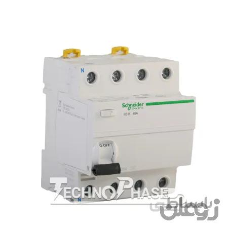 کلید محافظ جان (RCCB) چهار پل 80 آمپر اشنایدر مدل A9