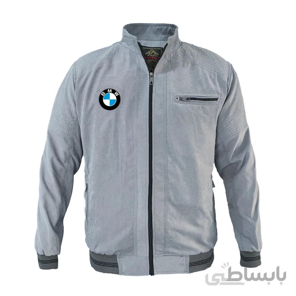 کاپشن بهاری طوسی BMW