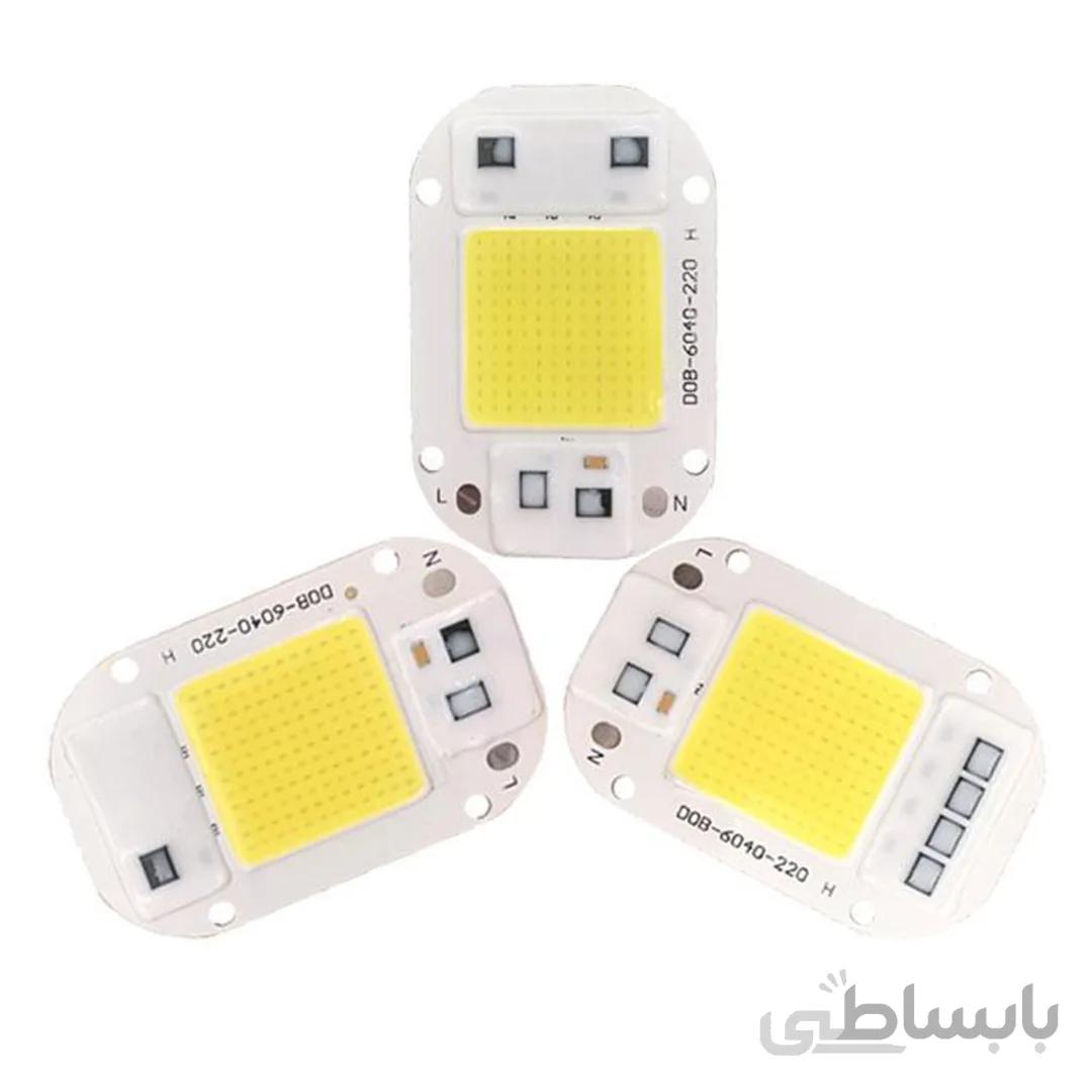 LED COB سفید مهتابی 20W 220V با درایور داخلی