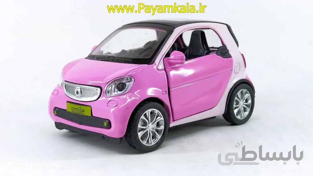 ماشین اسباب بازی مرسدس بنز اسمارت(SYF CARS) صورتی