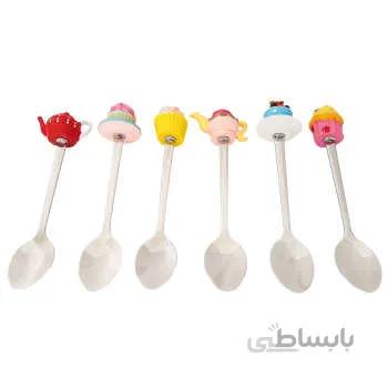 قاشق مدل فانتزی مجموعه 6 عددی