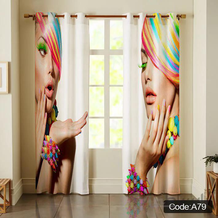 پرده پانچی چاپی کد A79