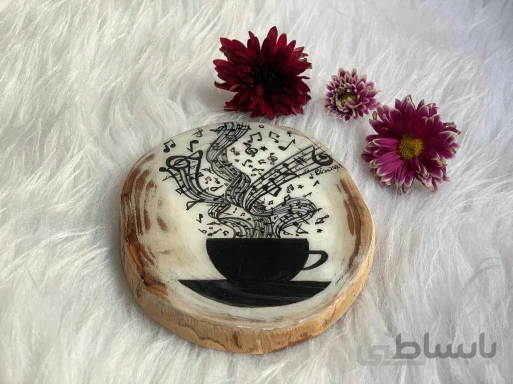 خرید زیرلیوانی چوبین