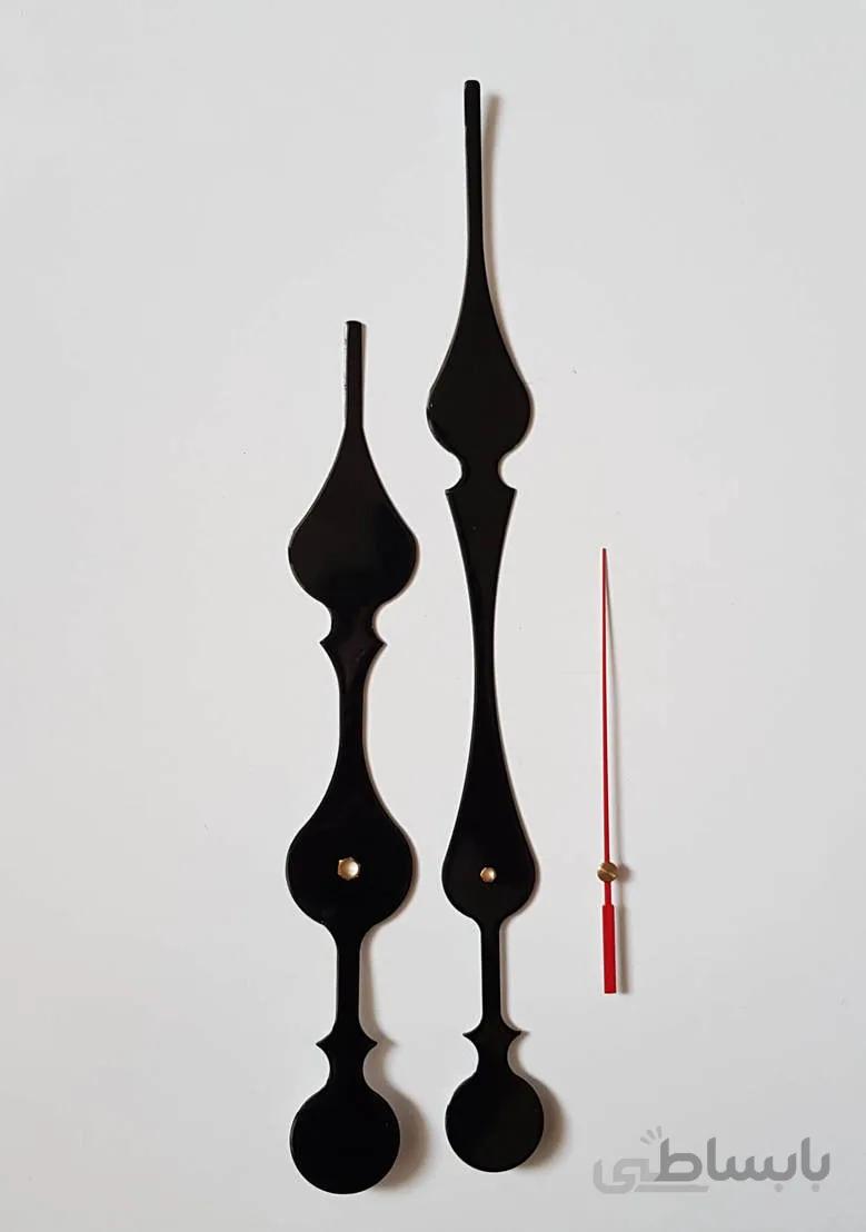 عقربه ساعت مشکی 28cm