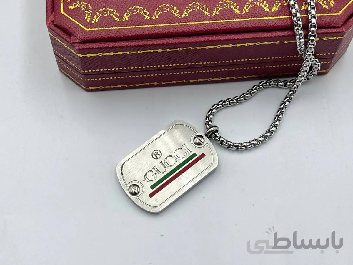 گردنبند مردانه طرح گوچی