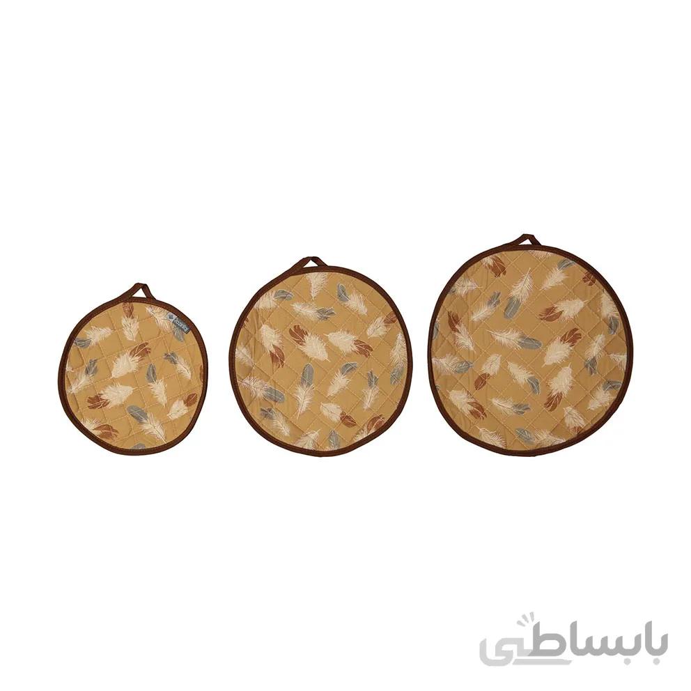 دمکن کشدار 3 تکه چاپی رزین تاژ طرح پر