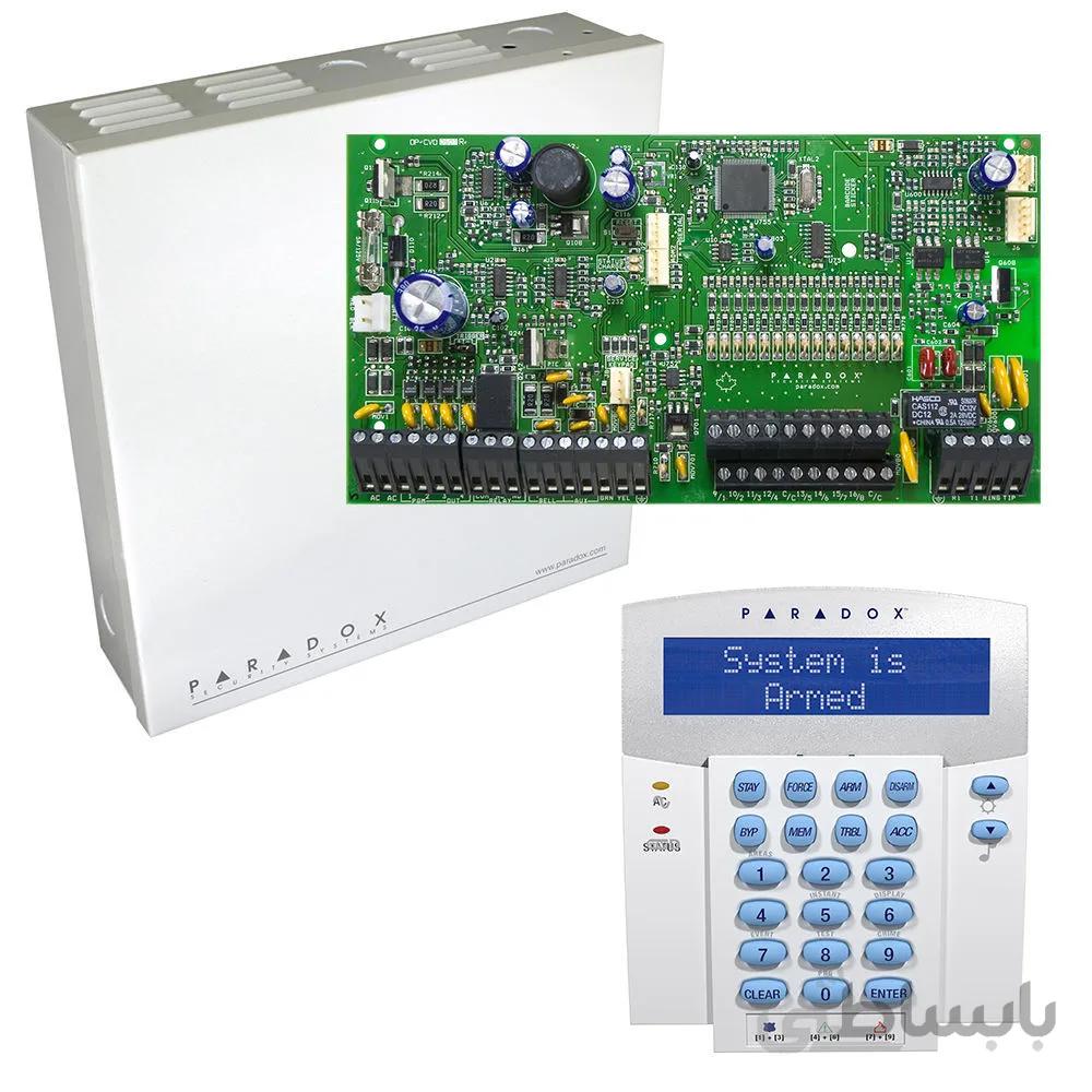 کنترل پنل SP7000 به همراه کی پد K32LX پارادوکس بدون ریموت + جعبه فلزی