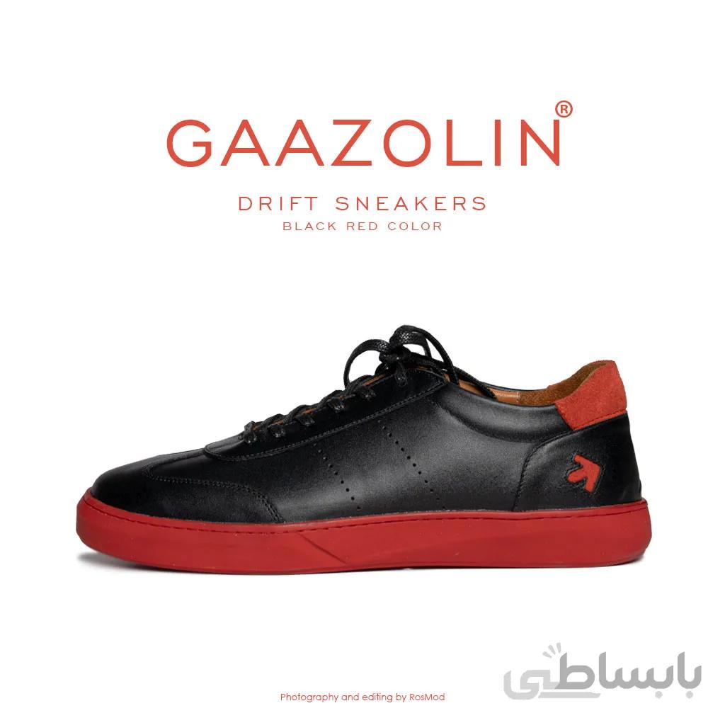 کتانی دریفت گازولین مشکی قرمز – GAAZOLIN Drift Sneakers Black Red Color