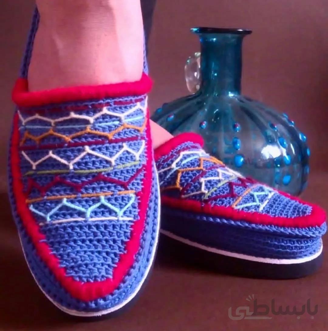 گیوه زنانه طرح ارژنگ کد ch-3028