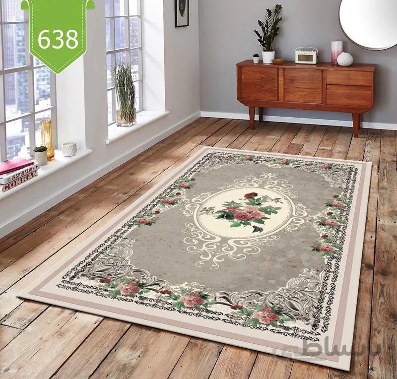روفرشی کشدوز مخمل ترک کد 638 سایز 350*250 سانتی متر ( 9متری )