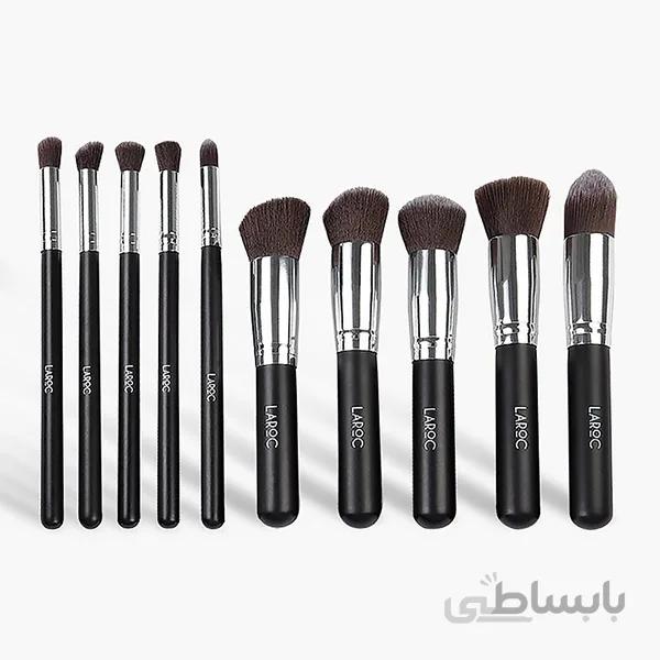 ست براش ۱۰ عددی لاروک | LAROC 10 PIECE KABUKI BRUSH SET ا LAROC 10 PIECE KABUKI BRUSH SET