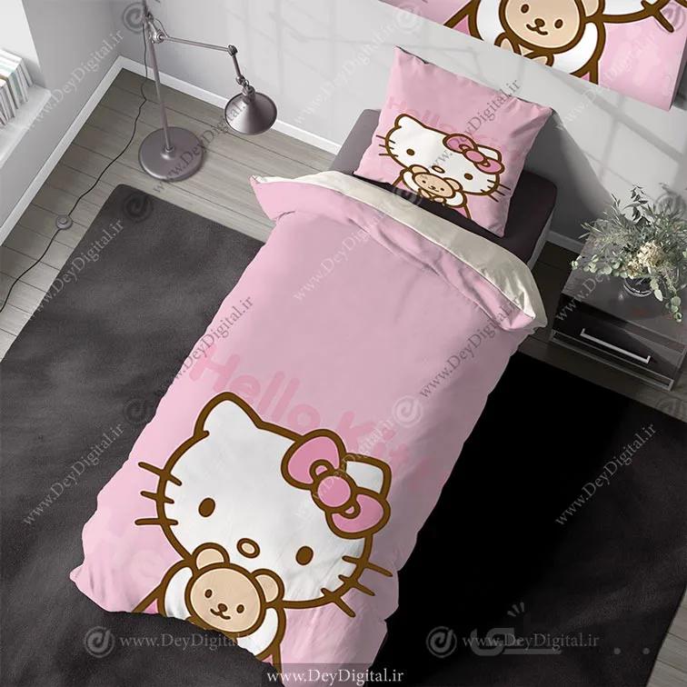 روتختی دخترانه صورتی گربه عروسکی کیتی PK-3633