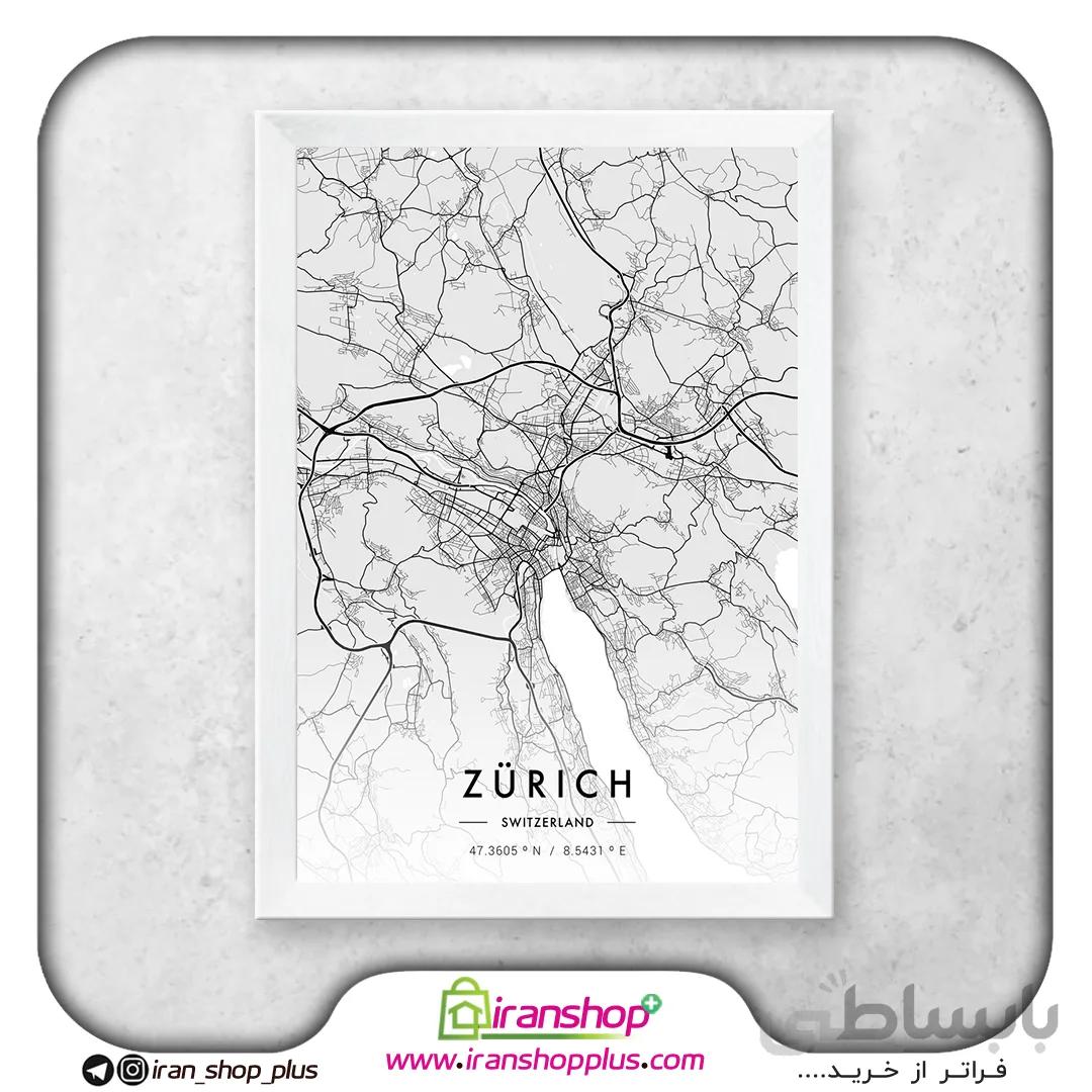تابلو شهر زوریخ با تم White