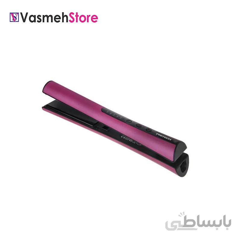 اتو مو پریتک مدل TA-1467 - رنگ سرخابی ا Pritech TA-1467 Hair Iron- Rouged