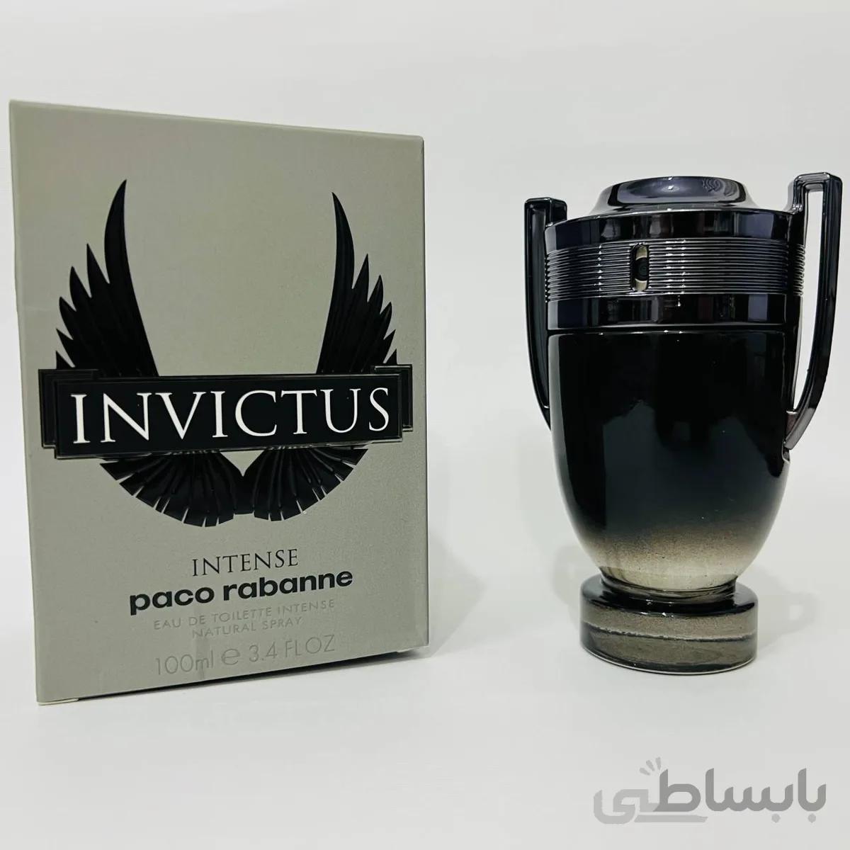 تستر ادو تویلت مردانه اینوکتوس پاکو رابان مدل Invictus Intense حجم 100 میلی لیتر ا Paco Rabanne Invictus Intense Eau De Toilette For Men 100ml