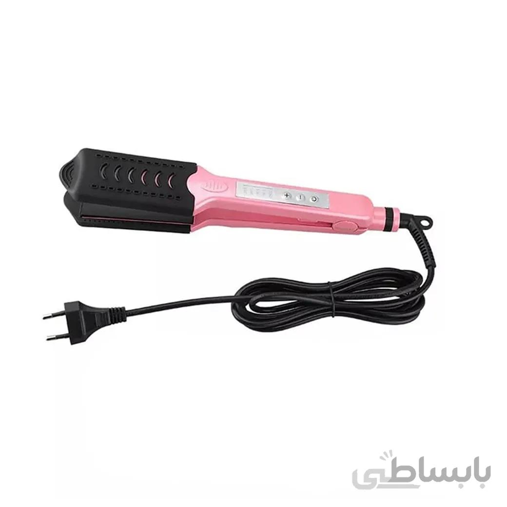 اتو مو ۳ کاره Kemei کیمی مدل KM-1982 ا Kemei hair straightener 3-function KM-1982
