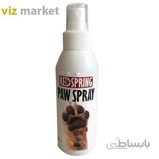 اسپری تمیز کننده دست و پای سگ و گربه رد اسپرینگ مدل paw حجم 150 میلی لیتر