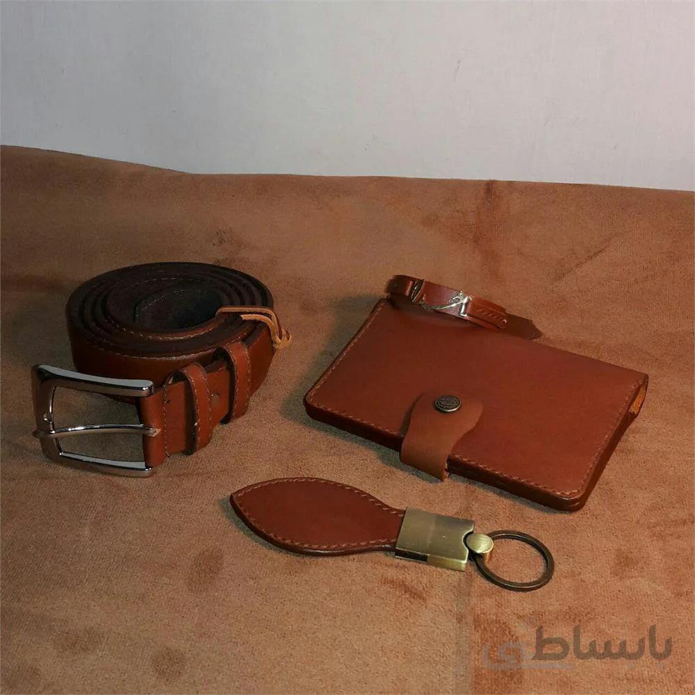 ست کیف مدارک، کمربند، دستبند و جا سوییچی ا Set of cloth bags, belts, bracelets and sparkles