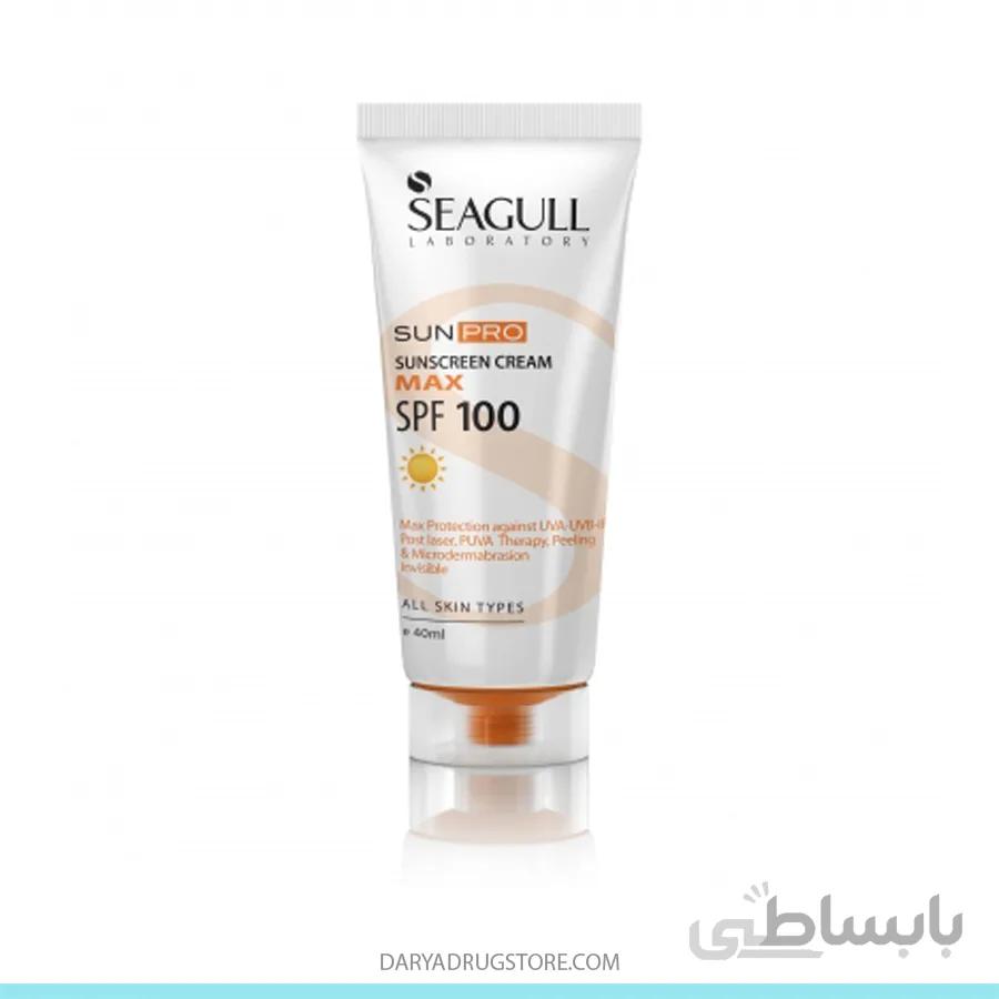 کرم ضد آفتاب بدون رنگ SPF100 سی گل
