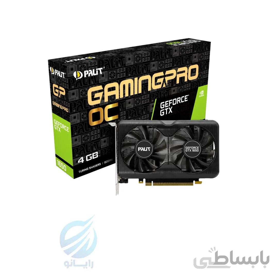 کارت گرافیک پلیت مدل GeForce GTX 1650 حافظه OC 4GB ا Palit GeForce GTX 1650 GamingPro OC 4GB Graphics Card