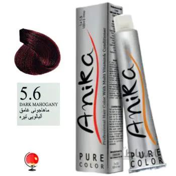 رنگ مو آنیکا (anika) شماره 5.6 آلبالویی تیره