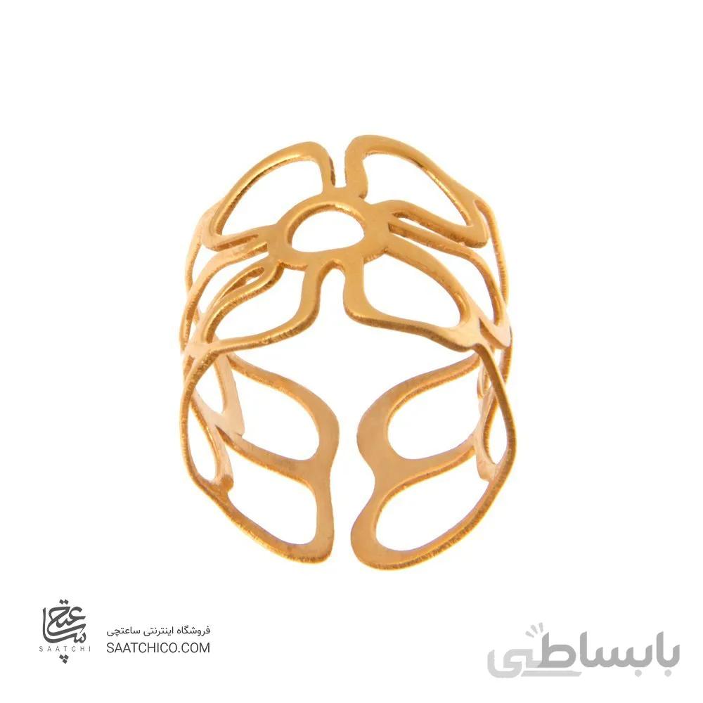انگشتر طلا زنانه طرح گل کد LR603