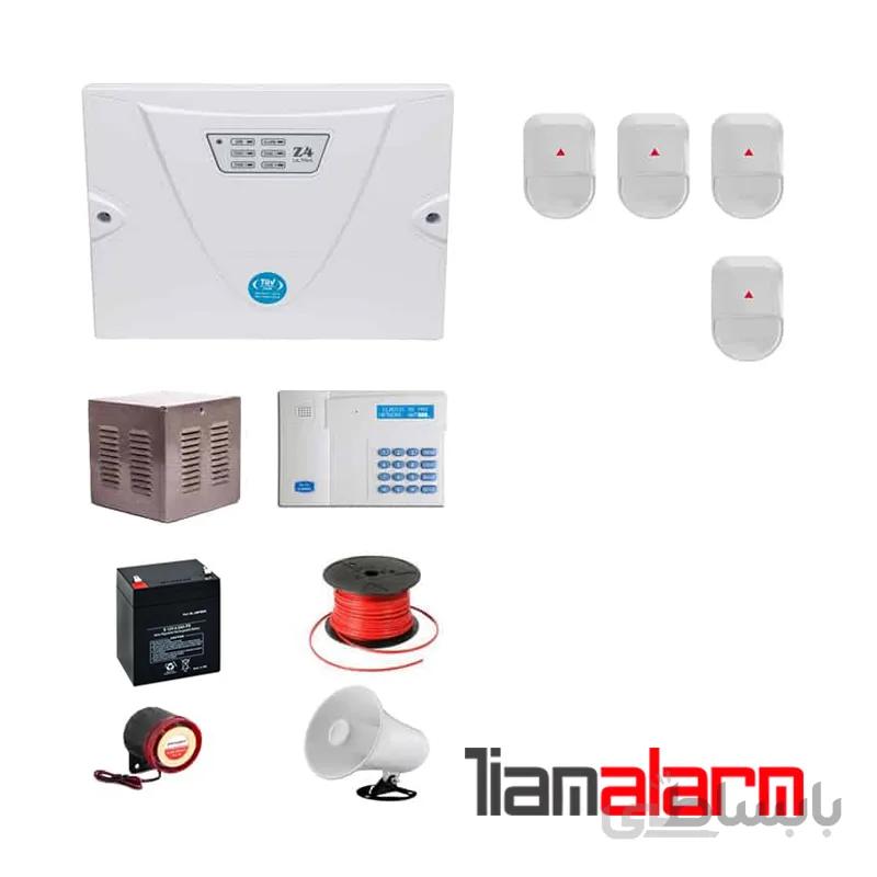 پکیج دزدگیر اماکن باسیم مدل کلاسیک سیم کارتی و تلفنیCGN4