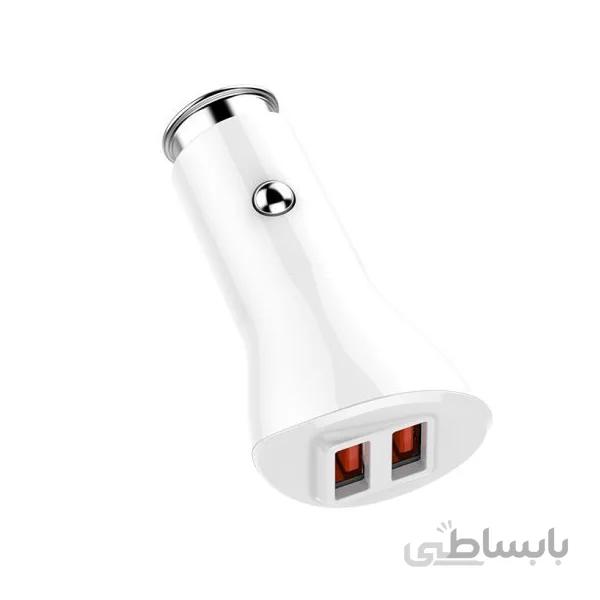 شارژر فندکی فست شارژ الدینیو مدل C511Q توان ۳۶ وات همراه با کابل Micro USB