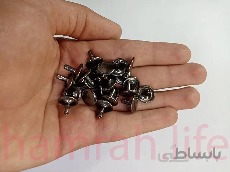 پرچ زیر و رو دو رو کف 12 پایه 9 رنگ بلک نیکل
