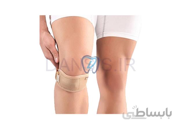 پد کشکک زانو نئوپرنی پاک سمن کد 132 کرمی سایز XL ا Paksaman Patellar Strap Neoprene Code 132 size XL