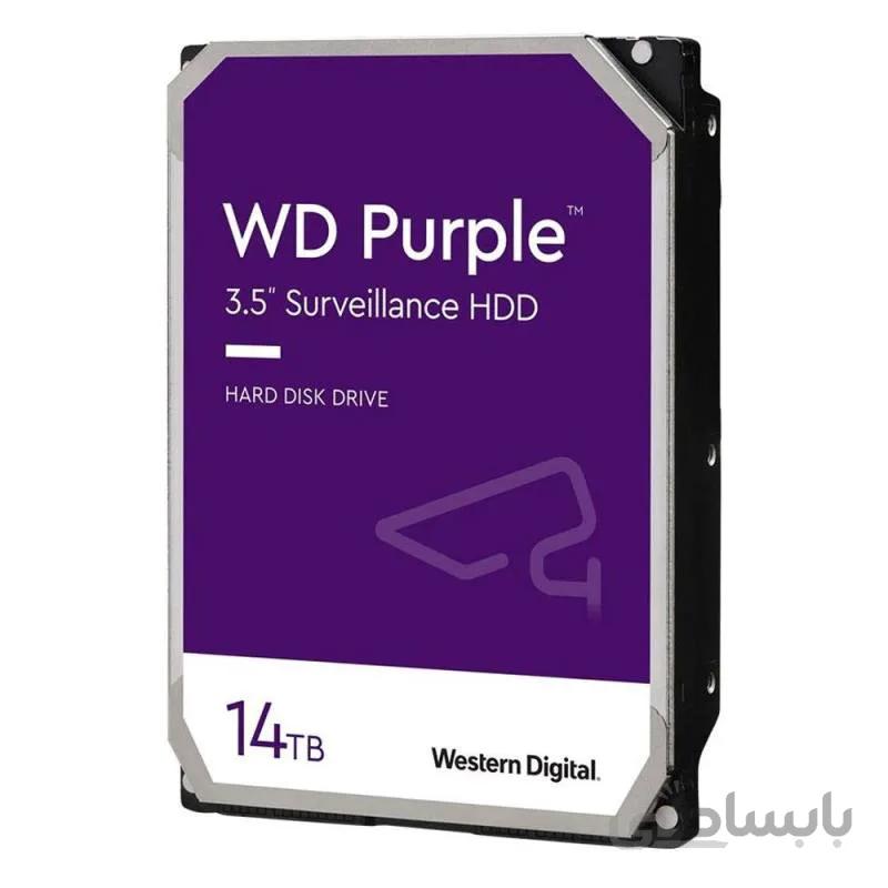هارددیسک اینترنال وسترن دیجیتال سری بنفش ظرفیت 14 ترابایت ا Western Digital Purple Internal Hard Drive 14TB