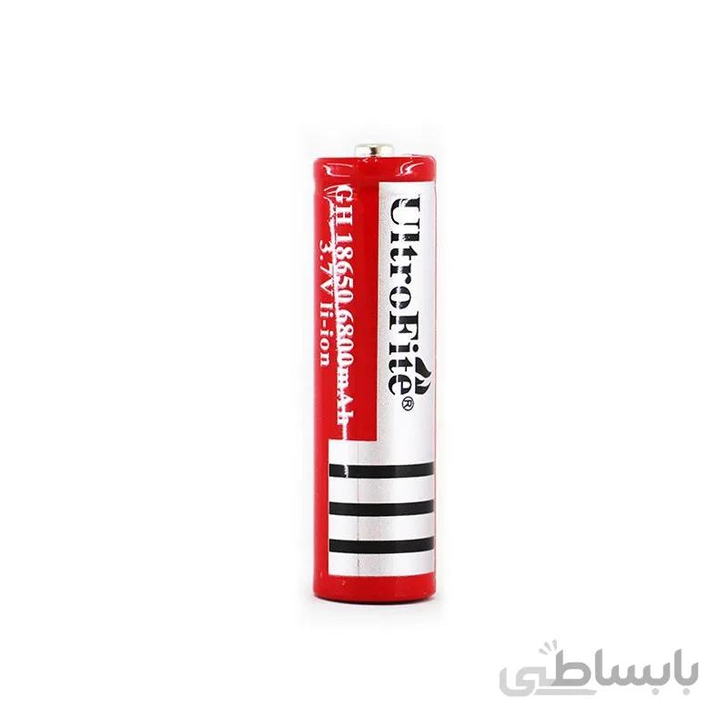 باتری لیتیوم یون 3.7v سایز 18650 6800mAh مارک اولترافایر Ultra Fire مرغوب