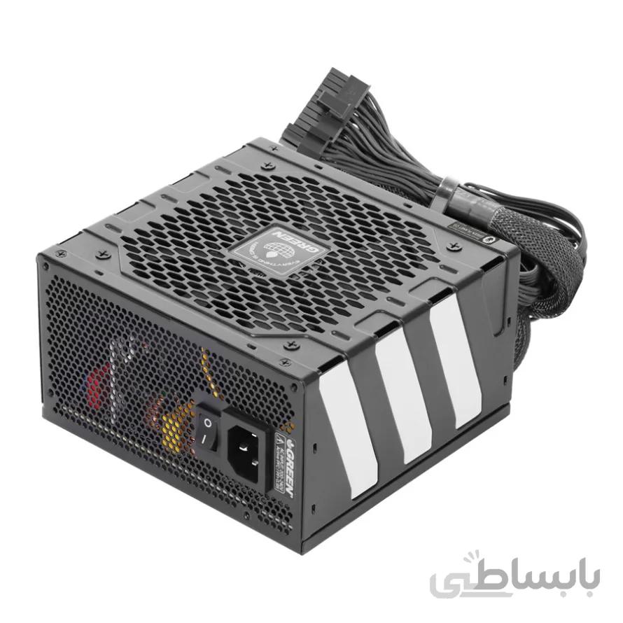 پاور 600 وات گرین GP600A-GED Bronze ا GREEN GP600A-GED 80Plus Bronze 600W Power Supply
