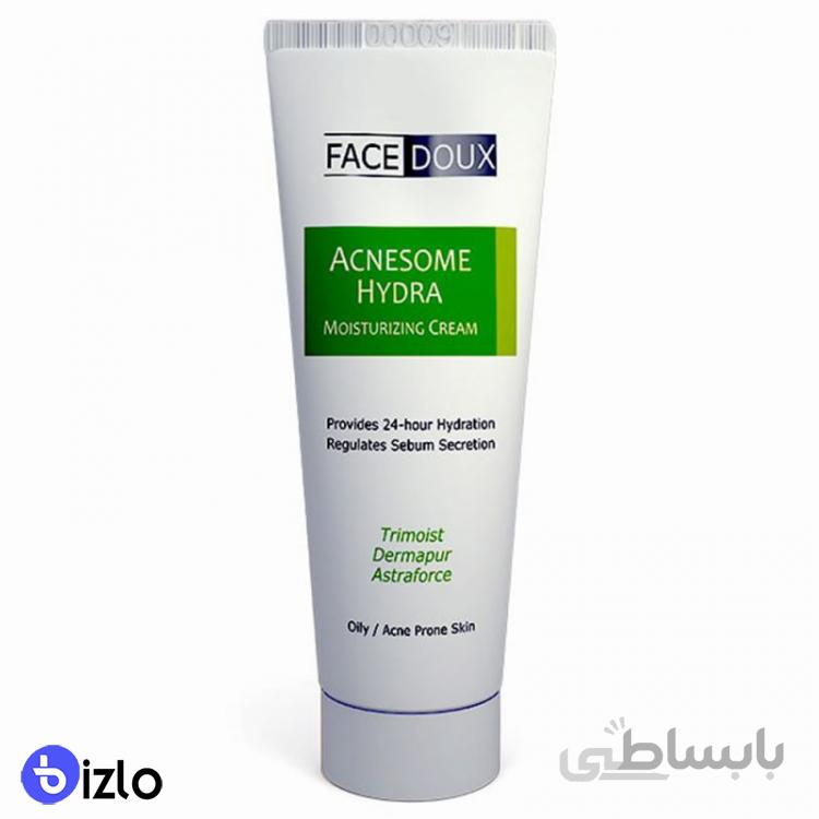 کرم مرطوب کننده و آبرسان فیس دوکس برای پوست چرب ا Face doux Acnesome Hydra Moisturizing Cream