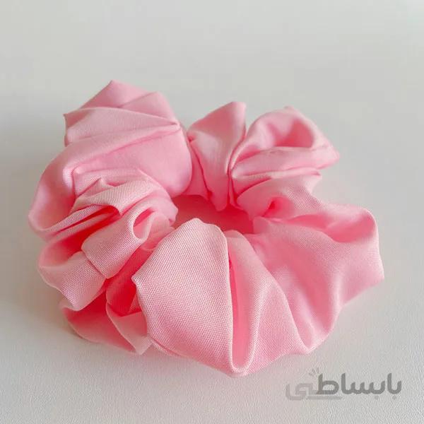 اسکرانچی کتان صورتی پاستلی ا Scrunchies